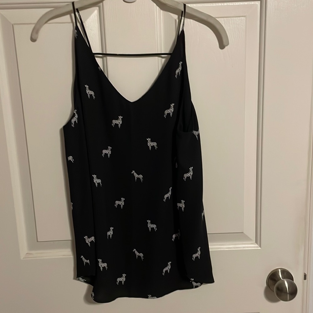 New without tags size medium double V stripy Cami from Loft